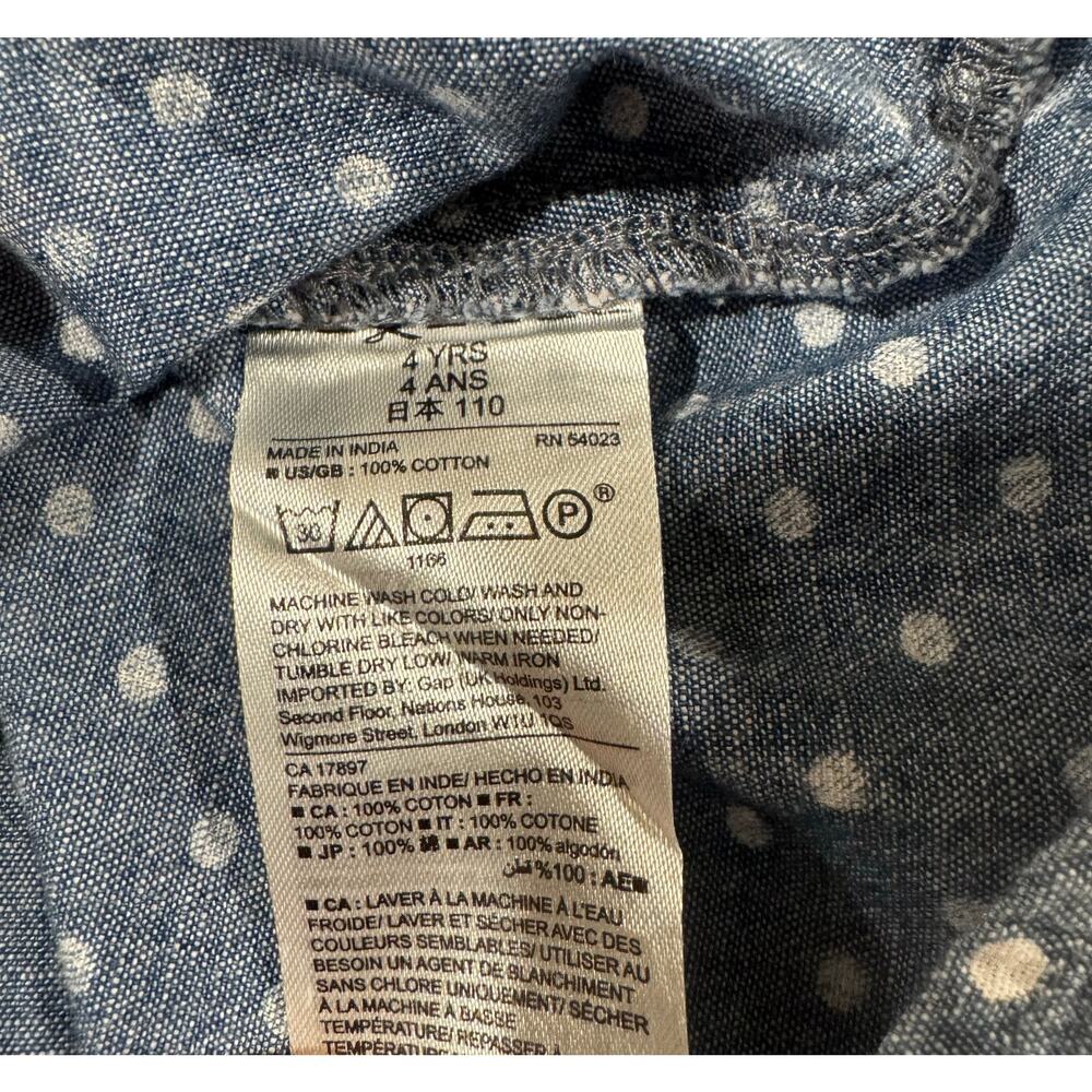 Baby Gap Toddler 4T Polka dot Dress 100% Cotton - Picture 4 of 6